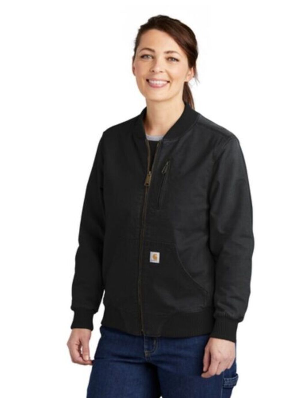Size L - Women's Carhartt Relaxed Fit Black Jacket